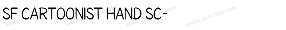 SF Cartoonist Hand SC字体转换